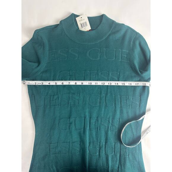 NWT Guess Size XL Wendy Sweater Dress Green - Picture 8 of 12